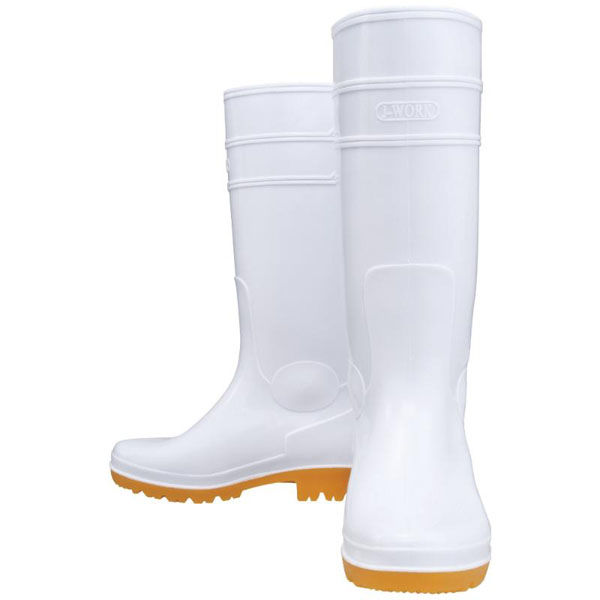 おたふく手袋 JW708ロングタイプ耐油長靴 白 25.5cm JW708-WH-255 1ケース(12個)（直送品）