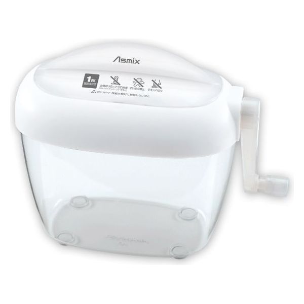 アスカ ハンドシュレッダー ホワイト HS60W 1ケース(12個)（直送品）