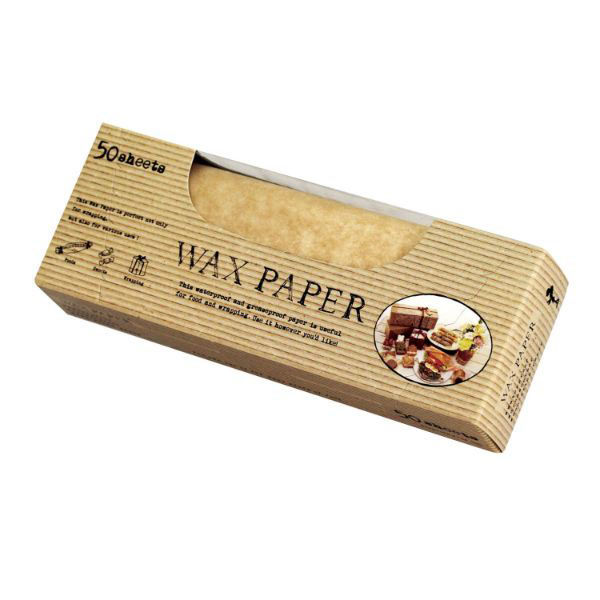 天満紙器 クッキングシート WP1000 ワックスペーパー(クラフト無地)150×150 50枚入 1袋（直送品）