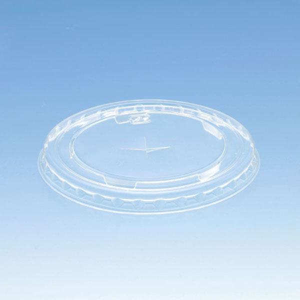 ポリマープラス 79-10・12オンスカップ兼用フタ(穴付) 31500004 1ケース(2000個(100個×20))（直送品）