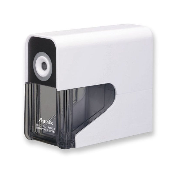 アスカ 筆記具 乾電池式電動シャープナー ホワイト DPS30W 1ケース(24個)（直送品）