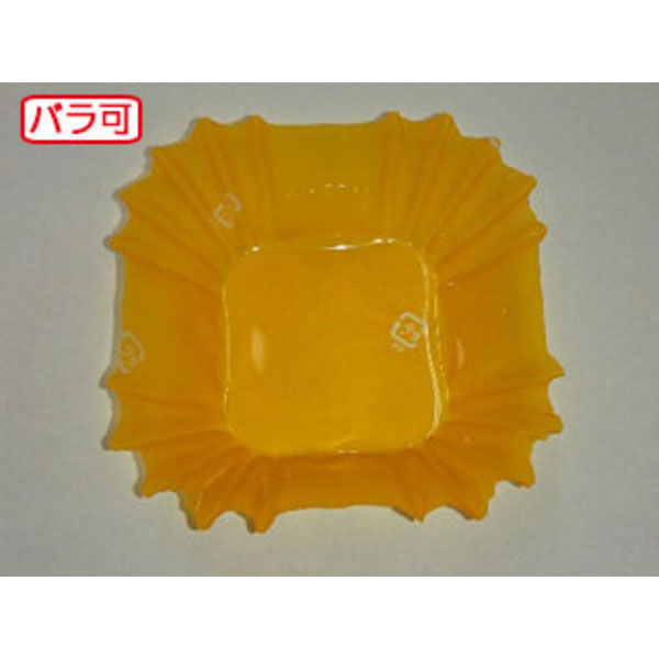 セイコー おかずカップ ラミケースOPP四角8号Pオレンジ 500枚 90060820 1袋（直送品）