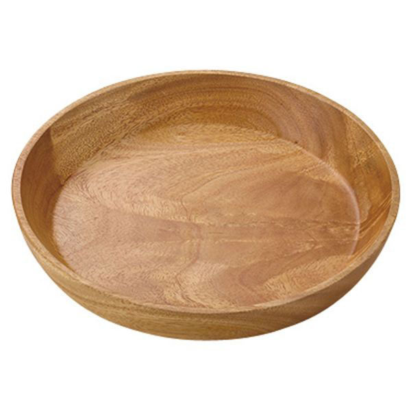 パール金属 皿 ウッドブレス 深型丸型プレートφ23cm UP-2555 1ケース(36個(6個×6))（直送品）