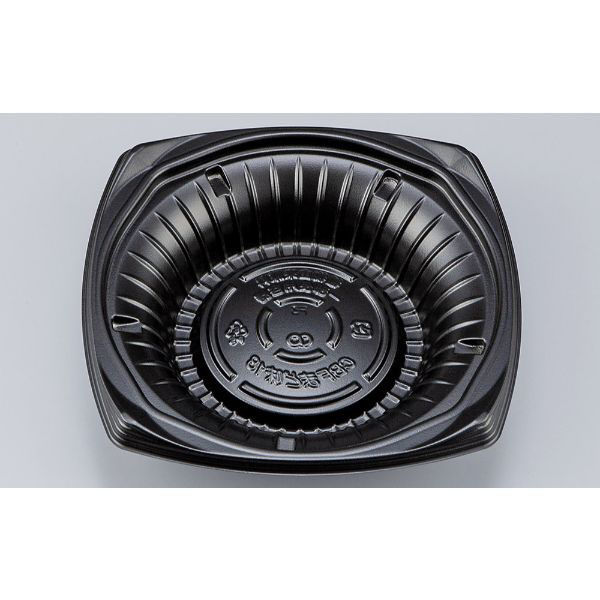 シーピー化成 どんぶり容器 CBFまど味18 黒 本体 0A00118000525 1ケース(900個(50個×18))（直送品）