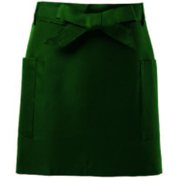 サンユニフォーム ショートエプロン(グリーン)F 701-S713-5 1袋（直送品）