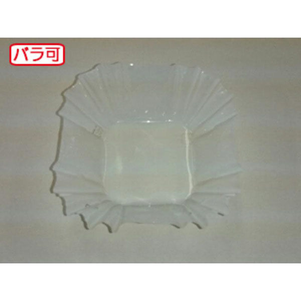 セイコー おかずカップ ラミケースOPP四角7号ホワイト 500枚 90060720 1袋（直送品）