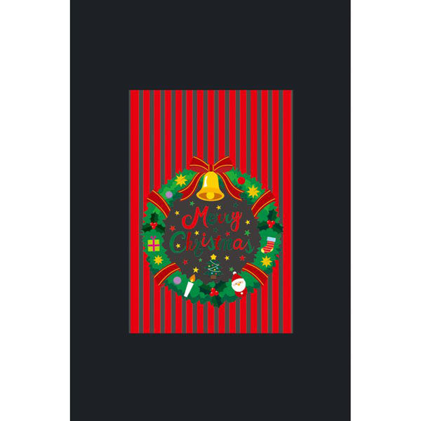 天満紙器 袋 XF204 ラッピングバックM(クリスマスリース) 6090597 1ケース(1000個(100個×10))（直送品）