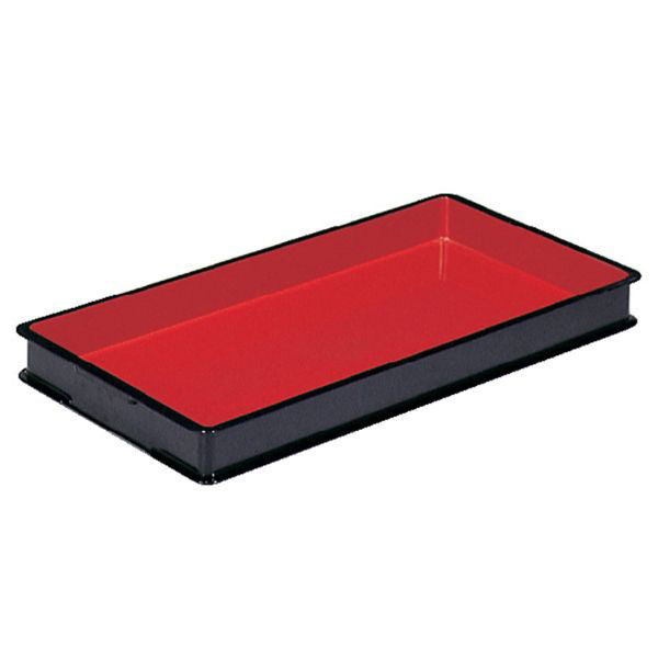 三甲 コンテナ 朱塗ばんじゅうD ブラック/レッド 201202 1ケース(10個)（直送品）