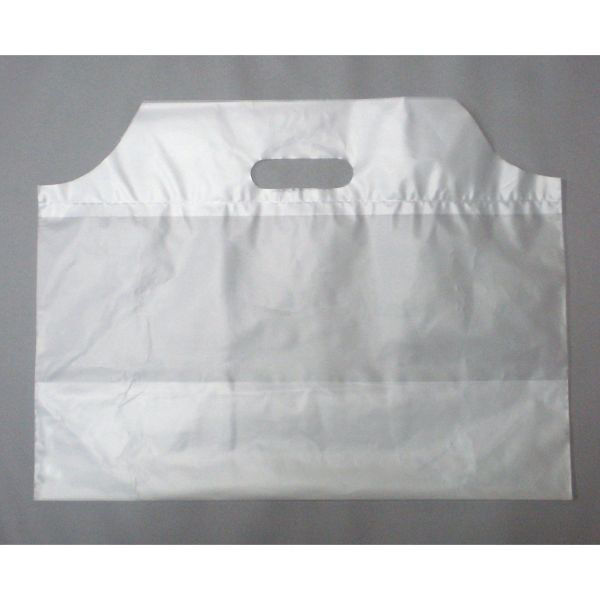 リュウグウ ポリ手提げ サイドバッグ洋型無地 特小 4900100 1ケース(500個(100個×5))（直送品）