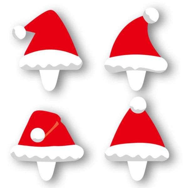 天満紙器 XG4022 ケーキピック(アソートサンタ帽) 6090581 1ケース(500個(100個×5))（直送品）