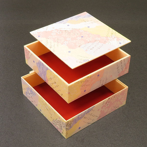 アライ 折箱 LB-K2/158 角折2段重(大) 哥仙 20001148 1ケース(120個(6個×20))（直送品）