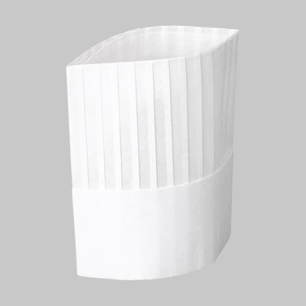 調理用帽子 クラシックシェフハット(浅)200 187903 1ケース(240個(60個×4))（直送品）