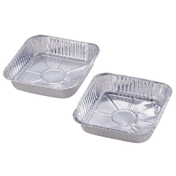 パール金属 アウトドア用品 アルミ角型なべ 2枚組 M-6652 1ケース(60個(10個×6))（直送品）