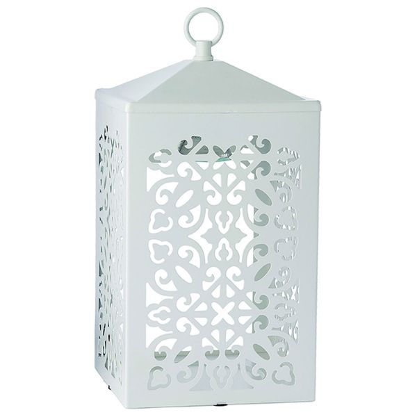 カメヤマ キャンドル スクロールキャンドルウォーマーランタン ホワイト SJ359-00-00W 1ケース(6個)（直送品）