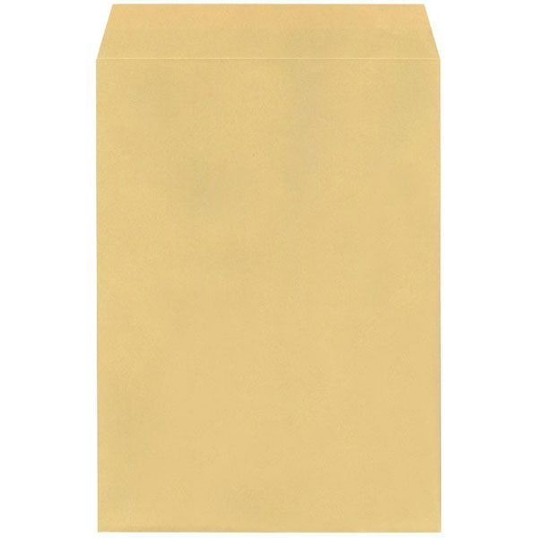 今村紙工 透けないクラフト封筒 角2 テープ付 21636 1ケース(500個)（直送品）