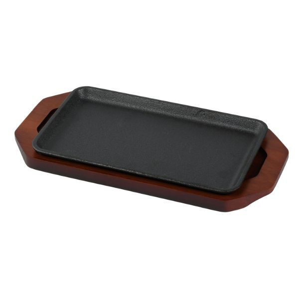 パール金属 ステーキ関連用品 スプラウト 鉄鋳物製ステーキ皿 角型 23×13cm HB-6110 1袋（直送品）