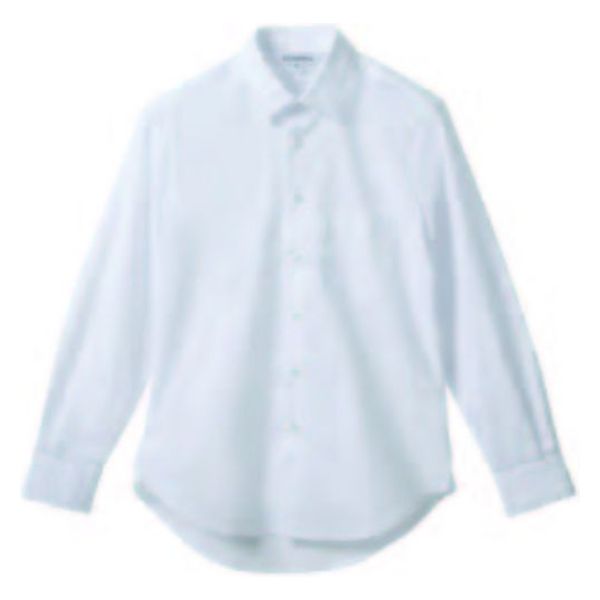 サンユニフォーム ストレッチシャツ 長袖シャツ(ホワイト)3L 577-S510-0-3L 1ケース(40個)（直送品）