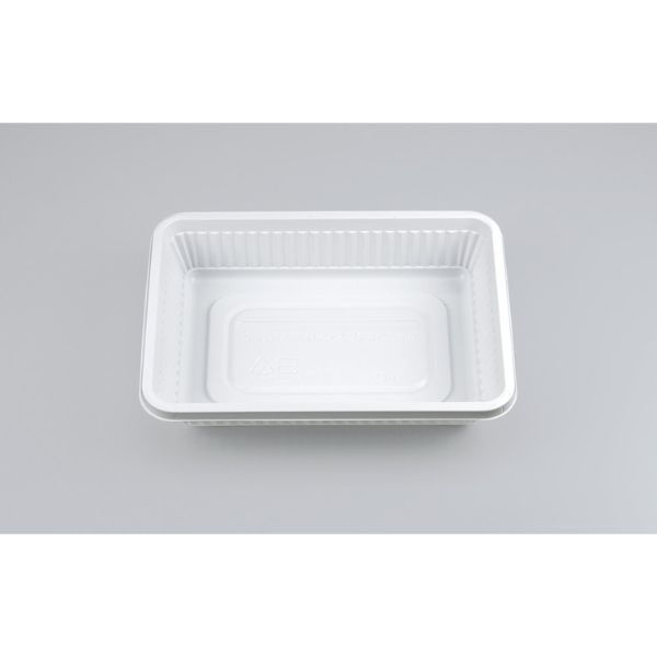 シーピー化成 弁当容器 耐熱-5 ホワイト本体(B) 0135005000075 1ケース(1600個(100個×16))（直送品）