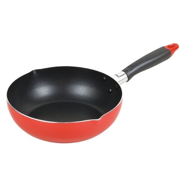 パール金属 ニューフォア ふっ素加工 IH対応 深型フライパン 24cm HB-8045 1袋（直送品）