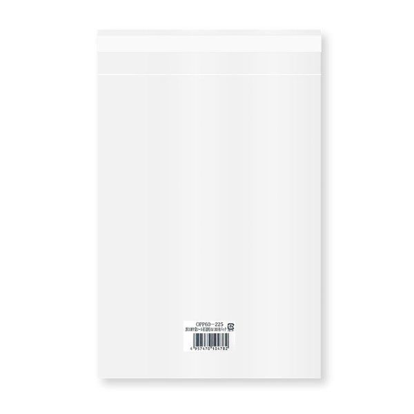 今村紙工 テープ有 OPP袋 60μOPP袋 テープ付き A4サイズ 100枚 OPP60-225 1ケース(90個)（直送品）