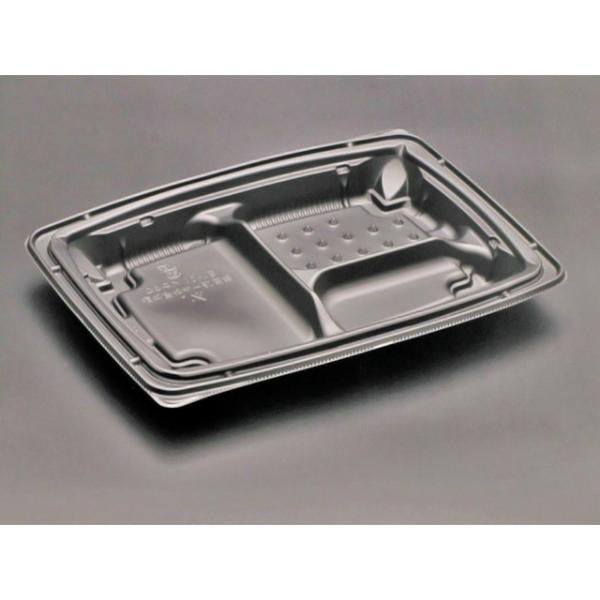 リスパック 弁当容器 バイオデリカ 枠膳 10-1 B 黒 RHBW221 1ケース(600個(50個×12))（直送品）