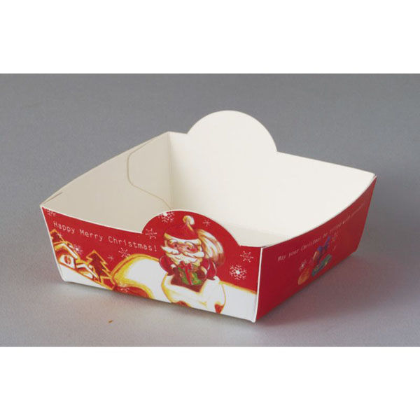 天満紙器 ケーキトレー XA510 ペーパーココット ジェントルサンタ 6090529 1袋(50個)（直送品）