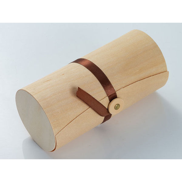 白樺樹皮蓋付き丸型ボックス