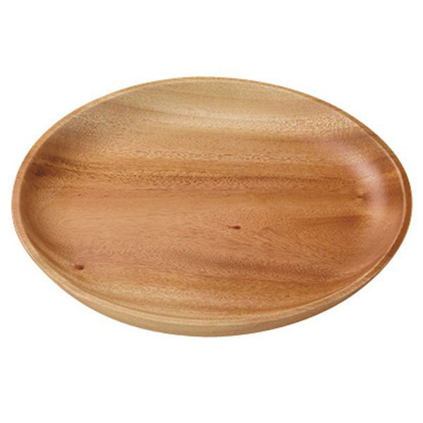 パール金属 皿 ウッドブレス 丸型プレートφ22cm UP-2553 1袋(6個)（直送品）