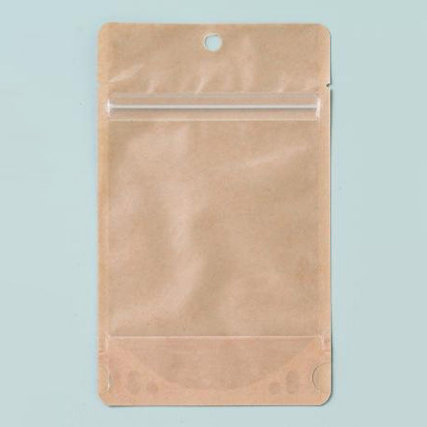 ベリーパック チャック付き袋 CH-2 片面クラフト袋チャック付 茶 1ケース(1500個(50個×30))（直送品）