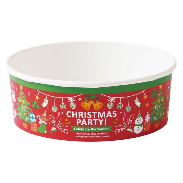 天満紙器 ケーキカップ XS983 ロールフリーカップ(クリスマスパーティー) 6090585 1ケース(300個(25個×12))（直送品）