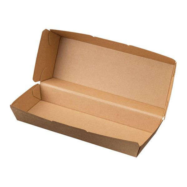 東罐興業 軽食容器 ホットドックトレー未晒 648039 1ケース(200個(50個×4))（直送品）