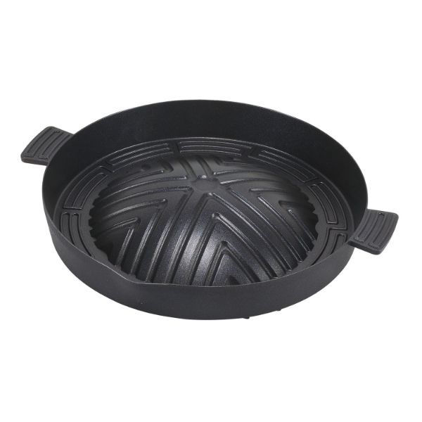 パール金属 ふっ素樹脂加工アルミ鋳物製深型ジンギスカン鍋28cm HB-5778 1ケース(8個)（直送品）