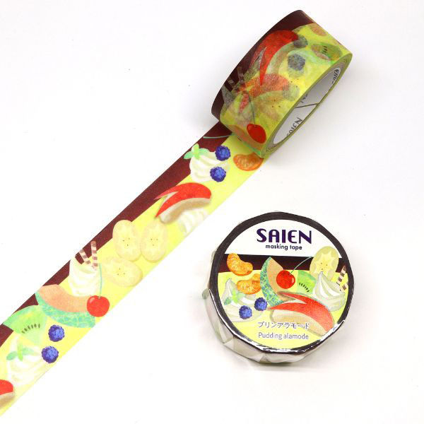 カミイソ産商 ラッピング用品 マスキングテープ プリンアラモード UR-4015 1ケース(16個)（直送品）