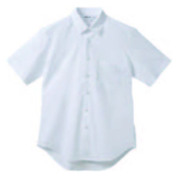 サンユニフォーム ストレッチシャツ 半袖シャツ(ホワイト)3L 577-S512-0-3L 1ケース(40個)（直送品）