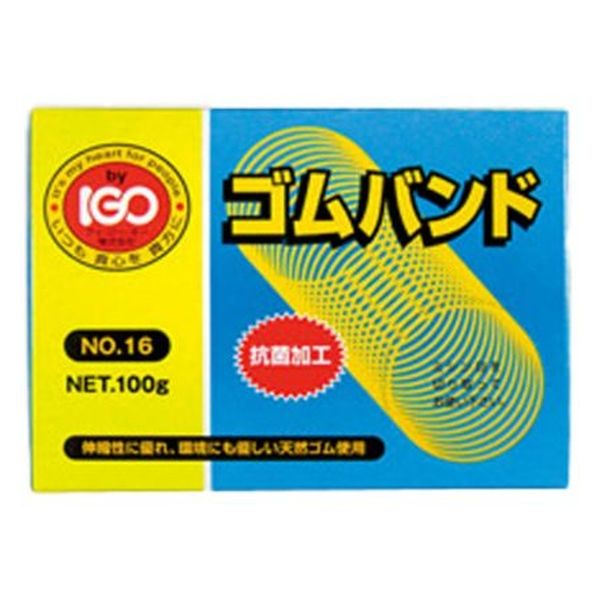 アイ・ジー・オー 輪ゴム ゴムバンド♯16 100g 箱入 137638 1袋（直送品）