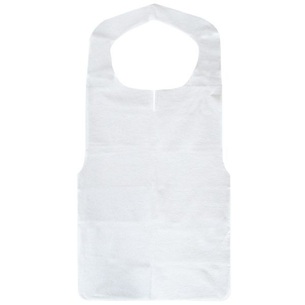 今村紙工 不織布エプロン 白 30枚 FE-W 1ケース(30個)（直送品）