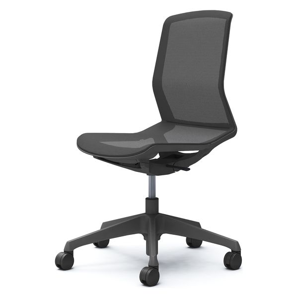 【設置込】オカムラ シナーラ ノーマル（ナイロン）キャスター 肘無 ダークグレー CD76ME F2X3 1脚（直送品）