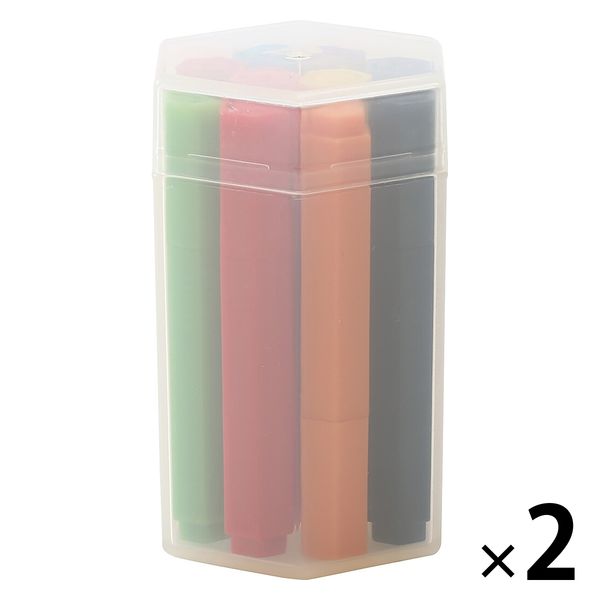 無印良品 水性六角ミニカラーペンセット 10色 1セット（1個×2