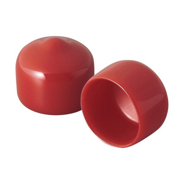 岩田製作所 IWATA 保護キャップ 丸 (10個入) 赤 HLRE80-2-P 1袋(10個) 687-7324（直送品）