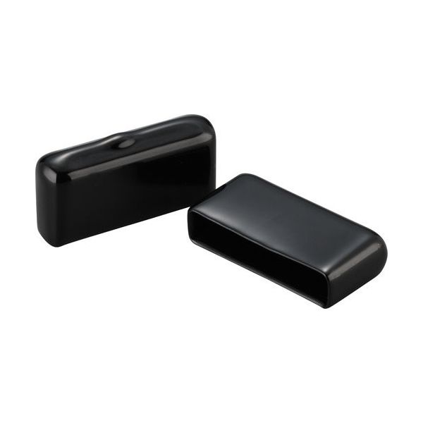 岩田製作所 IWATA 保護キャップ フラットバー用 (100個入) 黒 HLDPF3X25-B 1袋(100個) 688-0523（直送品）