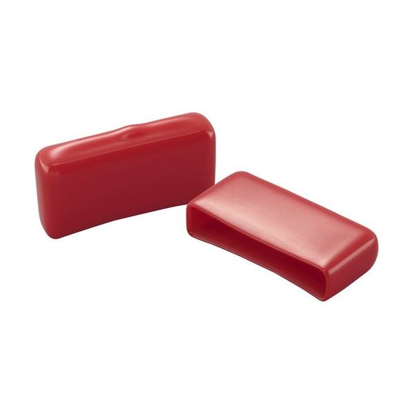 岩田製作所 IWATA 保護キャップ フラットバー用 (100個入) 赤 HLREF5X50-B 1袋(100個) 688-0540（直送品）