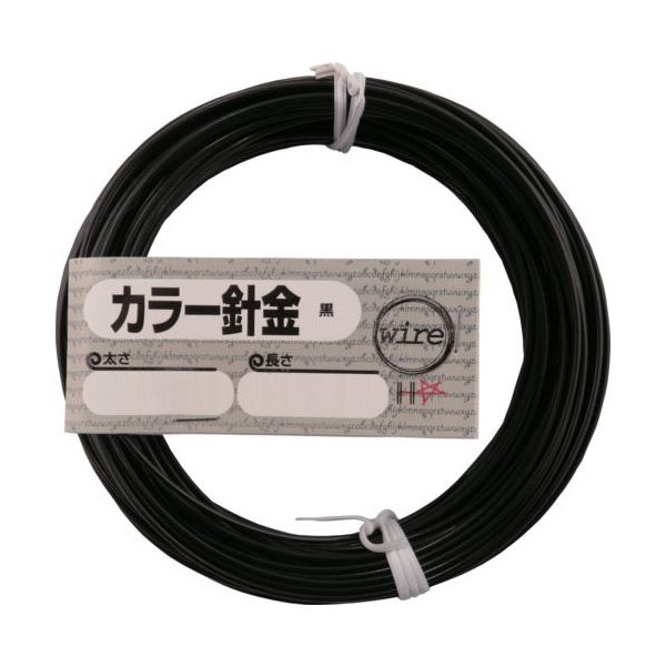 ダイドーハント DAIDОHANT カラー針金 黒 「太さ」#16(1.6mm)×「長さ」20m 10155925 1セット(5巻)（直送品）