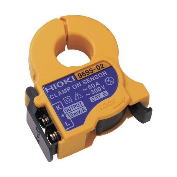 日置電機 HIOKI クランプオンセンサ 9695ー02 3点書類付 9695-02SYORUI3TENTUKI 1セット(10台)（直送品）
