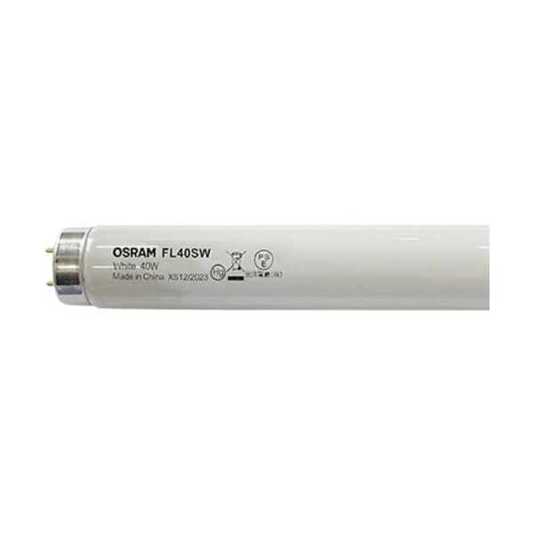 LEDVANCE OSRAM 直管蛍光ランプ グロー形 白色 40W FL40SW 1セット(25本) 688-8867（直送品）