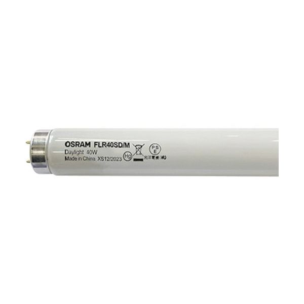LEDVANCE OSRAM 直管蛍光ランプ ラビットスターター形 昼光色 40W FLR40SD/M 1セット(25本) 688-8860（直送品）