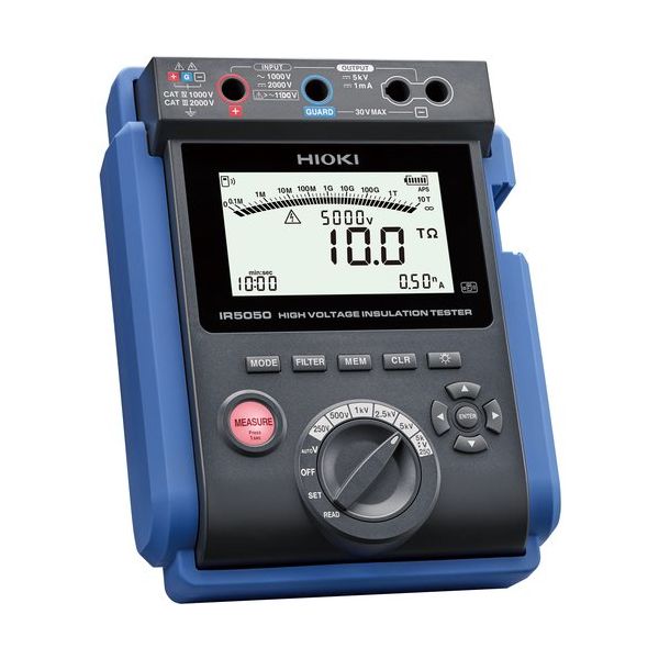 日置電機 HIOKI 絶縁抵抗計 高電圧絶縁抵抗計 3点書類付 IR5050SYORUI3TENTUKI 1台 689-2063（直送品）