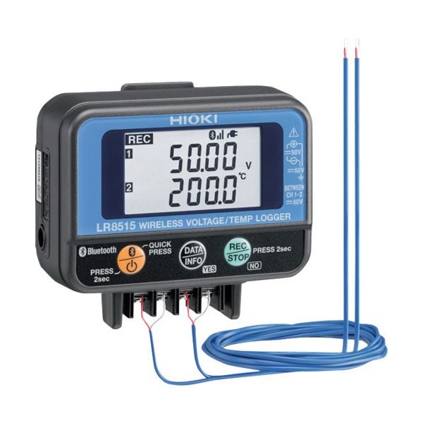 日置電機 HIOKI ワイヤレス電圧・熱電対ロガー LR8515 3点書類付 LR8515SYORUI3TENTUKI 1セット(10台)（直送品）