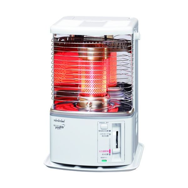 トヨトミ TOYOTOMI 反射形石油ストーブ RSーH2924ーW 1台 688-1043（直送品）