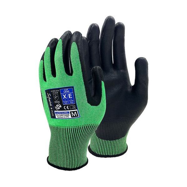 おたふく手袋 おたふく 耐切創手袋 ソフキャッチプラス ウルトラガード18G ポリウレタンコート A-470-LL 1セット(5双)（直送品）