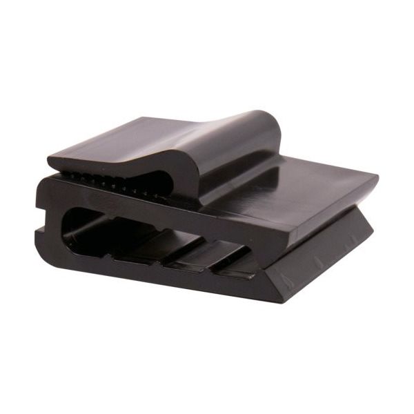 TYーRap 高性能ケーブルクリップ U形ケーブルエッジクリップ(黒色)(小袋)許容ケーブル最大4本50個入り TC412X 1袋(50個)（直送品）